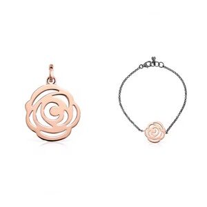 Tous Rosa de Abril Bracelet and Pendent Set